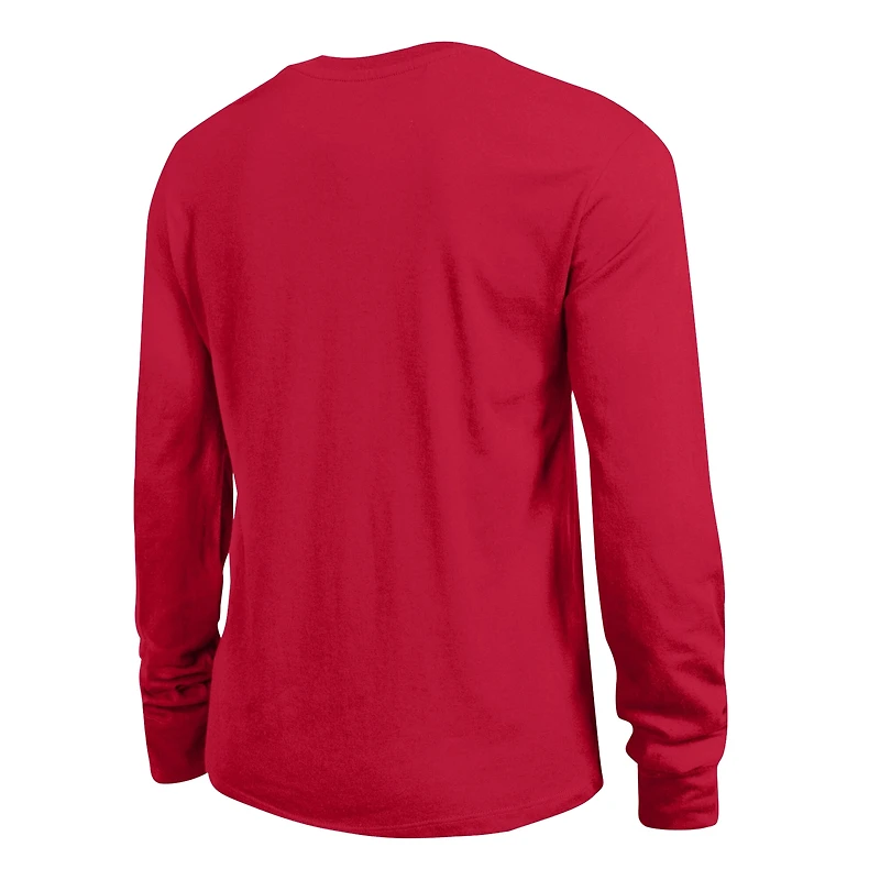 T-shirt à manches longues Champion Red Detroit Wings pour femmes