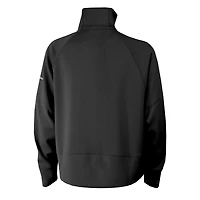 Pull à demi-zip Columbia noir pour femme des Red Wings de Detroit Wickhams Hills Raglan Omni-Wick
