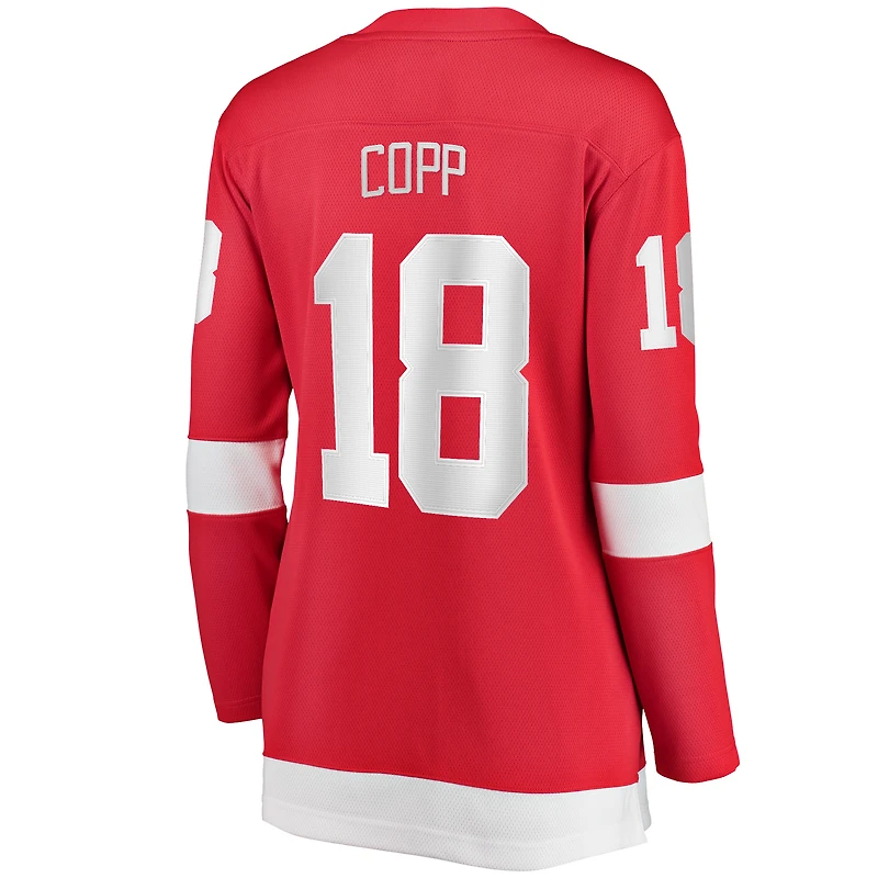 Women's Fanatics Andrew Copp Red Detroit Wings Home Breakaway Player Jersey
