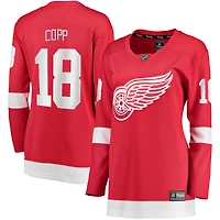 Fanatics pour femmes Andrew Copp Red Detroit Wings Maillot de joueur échappé à domicile