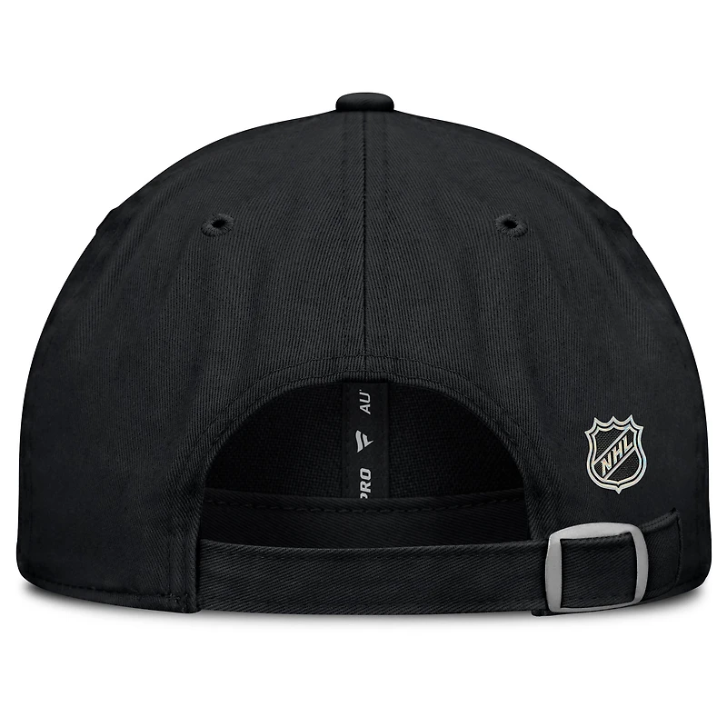 Casquette ajustable authentique Pro Rink des Red Wings de Detroit pour femmes Fanatics noire