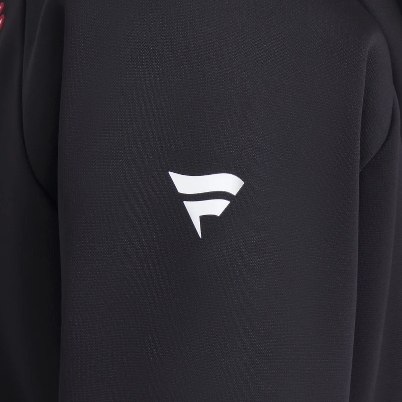 Women's Fanatics Black Detroit Red Wings Authentic Pro Rink Raglan Full-Zip Hoodie