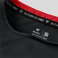 T-shirt technique authentique Pro Rink des Red Wings de Detroit pour femme Fanatics noir