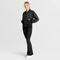 Blouson aviateur entièrement zippé Fanatics noir authentique des Red Wings de Detroit pour femme