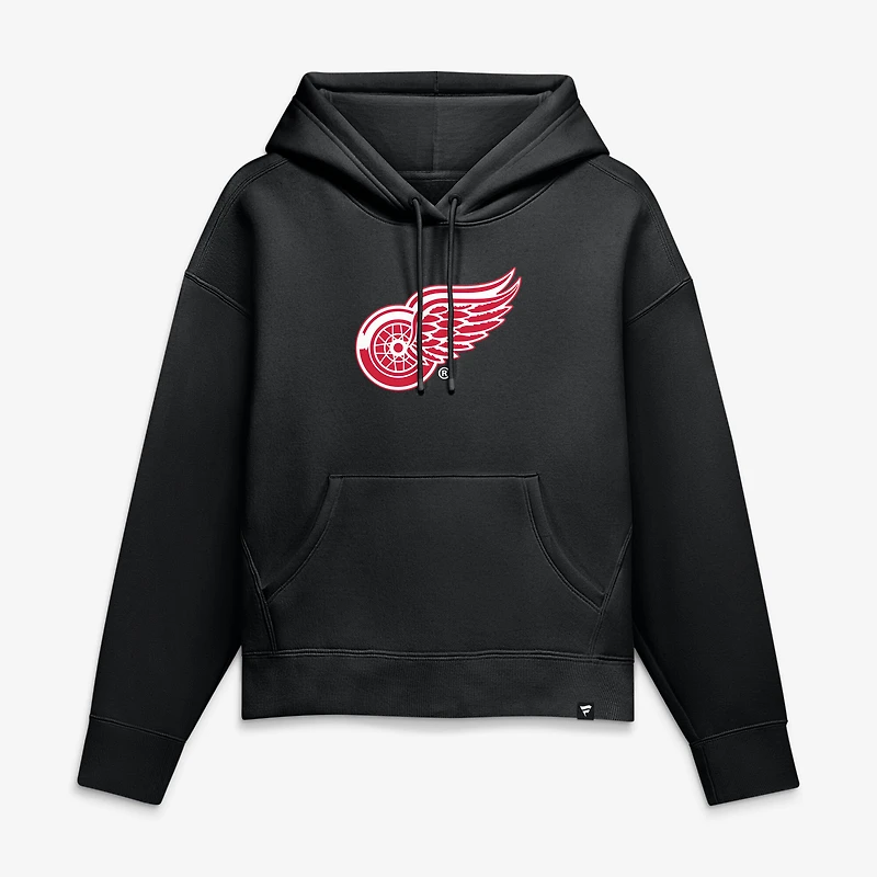 Sweat à capuche noir pour femmes Fanatics Detroit Red Wings