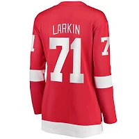 Maillot de joueur échappé à domicile Fanatics Dylan Larkin Red Detroit Wings pour femmes