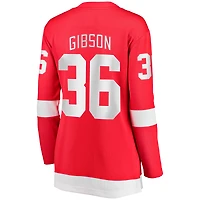 Women's Fanatics John Gibson Red Detroit Wings Home Breakaway Jersey
