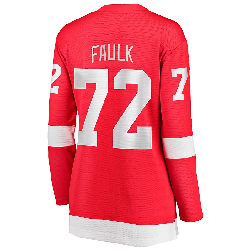 Women's Fanatics Justin Faulk Red Detroit Wings Home Breakaway Jersey