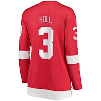 Fanatics pour femmes Justin Holl Red Detroit Wings Maillot de joueur échappé à domicile