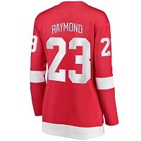 Women's Fanatics Lucas Raymond Red Detroit Wings Home Breakaway Player Jersey