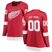 Women's Fanatics Red Detroit Wings Breakaway - Custom Jersey
