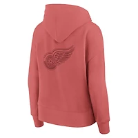 Women's Fanatics Red Detroit Wings Elements Future Ground Subtle Tonal Pullover Hoodie