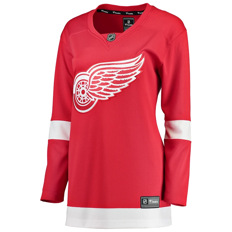Maillot rouge pour femmes Fanatics des Red Wings de Détroit à domicile Breakaway