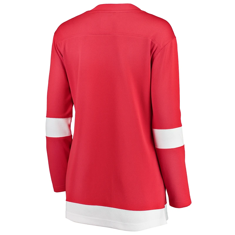 Maillot rouge pour femmes Fanatics des Red Wings de Détroit à domicile Breakaway