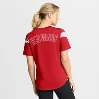 Women's Fanatics Red Detroit Wings Offside Athena T-Shirt