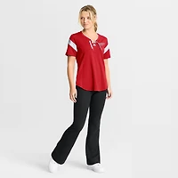 Women's Fanatics Red Detroit Wings Offside Athena T-Shirt