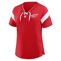 Women's Fanatics Red Detroit Wings Offside Athena T-Shirt