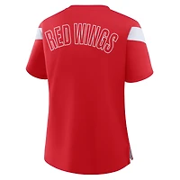 Women's Fanatics Red Detroit Wings Offside Athena T-Shirt