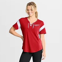 Women's Fanatics Red Detroit Wings Offside Athena T-Shirt