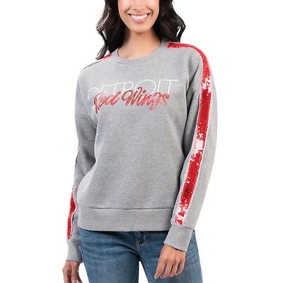 Sweat-shirt G-III 4Her par Carl Banks pour femmes, gris, Detroit Red Wings Penalty Box
