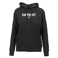 Sweat à capuche noir Adorn City Capsule Detroit Red Wings pour femme Levelwear