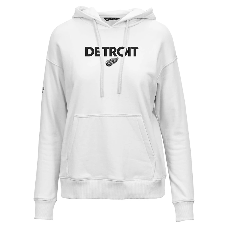 Sweat à capuche blanc Detroit Red Wings Adorn City Capsule pour femme Levelwear