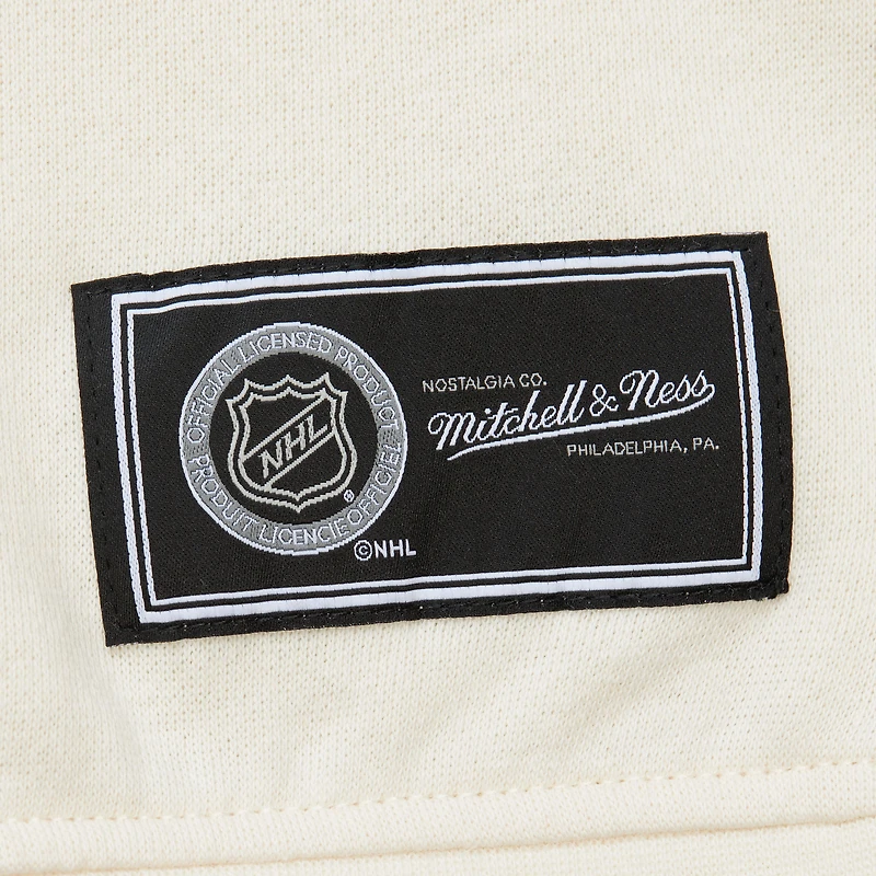 Sweat-shirt à capuche pour femme Mitchell & Ness avec logo Detroit Red Wings 3.0 crème