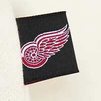Sweat-shirt à capuche pour femme Mitchell & Ness avec logo Detroit Red Wings 3.0 crème