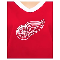 T-shirt rouge Detroit Red Wings Game Day Rhinestuds pour femme de New Era