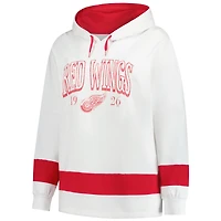 Women's Profile White Detroit Red Wings Plus Hoodie