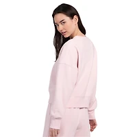 Sweat-shirt court et carré Starter rose pour femme, Detroit Red Wings