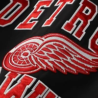 Women's The Wild Collective Black Detroit Red Wings Original 6 Hooded Blazer