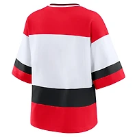 Women's WEAR by Erin Andrews Red/White Detroit Red Wings Jersey Style Tee