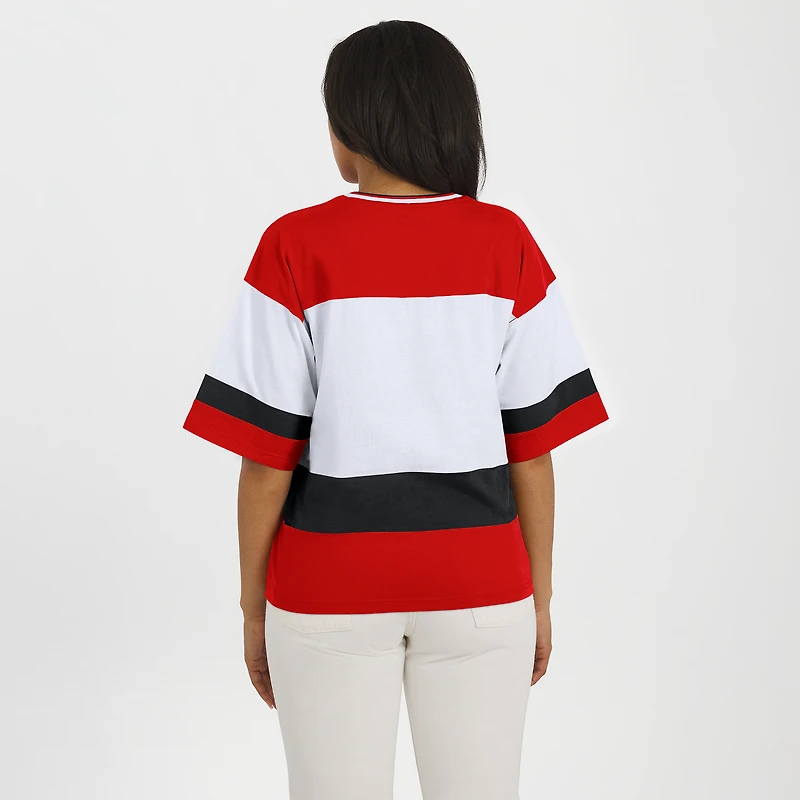 Women's WEAR by Erin Andrews Red/White Detroit Red Wings Jersey Style Tee