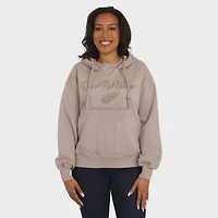 Women's WEAR by Erin Andrews  Tan Detroit Red Wings Washed Pullover Crewdie