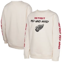 Sweat-shirt à enfiler Star Power des Red Wings de Detroit couleur crème pour jeunes