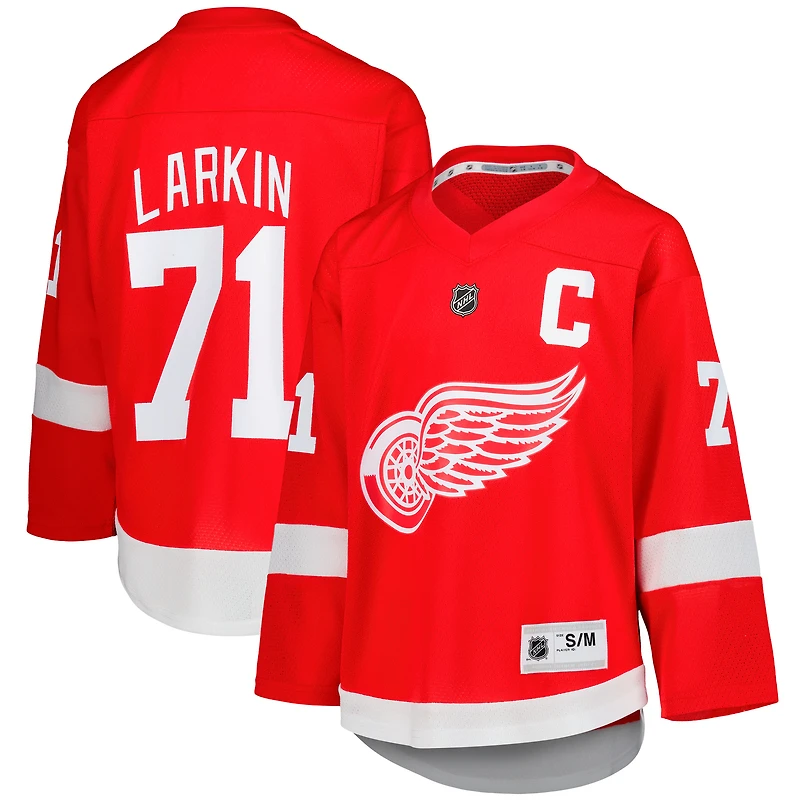 Maillot réplique domicile des Red Wings de Détroit, Dylan Larkin (jeune), rouge.