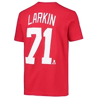 T-shirt avec nom et numéro de joueur des Red Wings Detroit Dylan Larkin pour jeunes