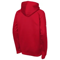 Youth Fanatics Red Detroit Wings Authentic Pro Rink Raglan Hoodie