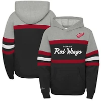 Sweat à capuche noir Mitchell & Ness pour jeune entraîneur en chef des Red Wings de Detroit