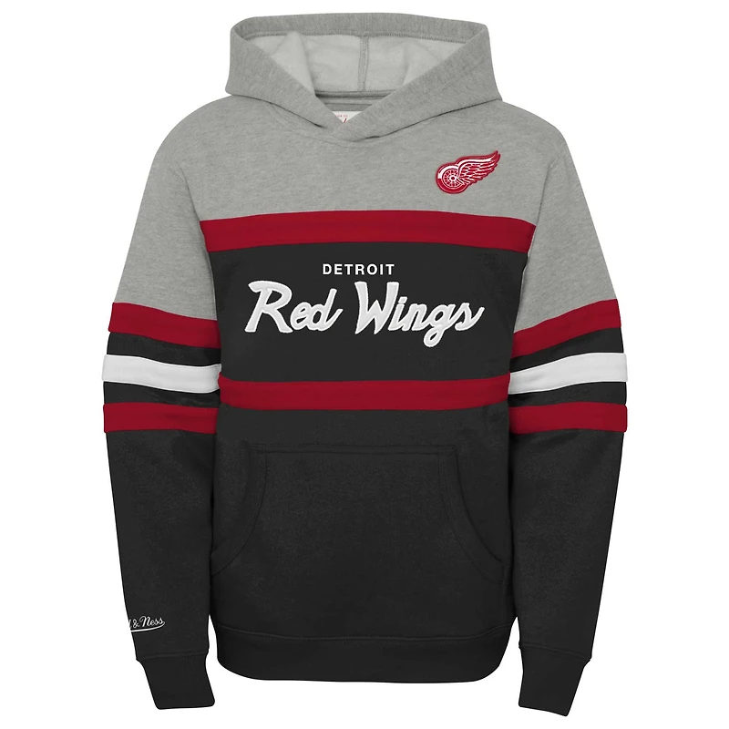 Sweat à capuche noir Mitchell & Ness pour jeune entraîneur en chef des Red Wings de Detroit