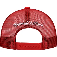 Youth Mitchell & Ness Red Detroit Red Wings Core Trucker Adjustable Hat