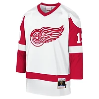 Youth Mitchell & Ness Steve Yzerman White Detroit Red Wings 1983-84 Blue Line Player Jersey