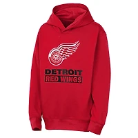 Youth Outerstuff  Red Detroit Wings Back to Basics Hoodie