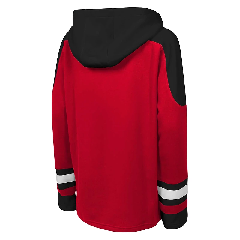 Youth Red Detroit Wings Ageless Must Have Home V-Neck Pullover Hoodie