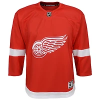 Maillot vierge Premier pour jeunes des Red Wings de Détroit, rouge, à domicile