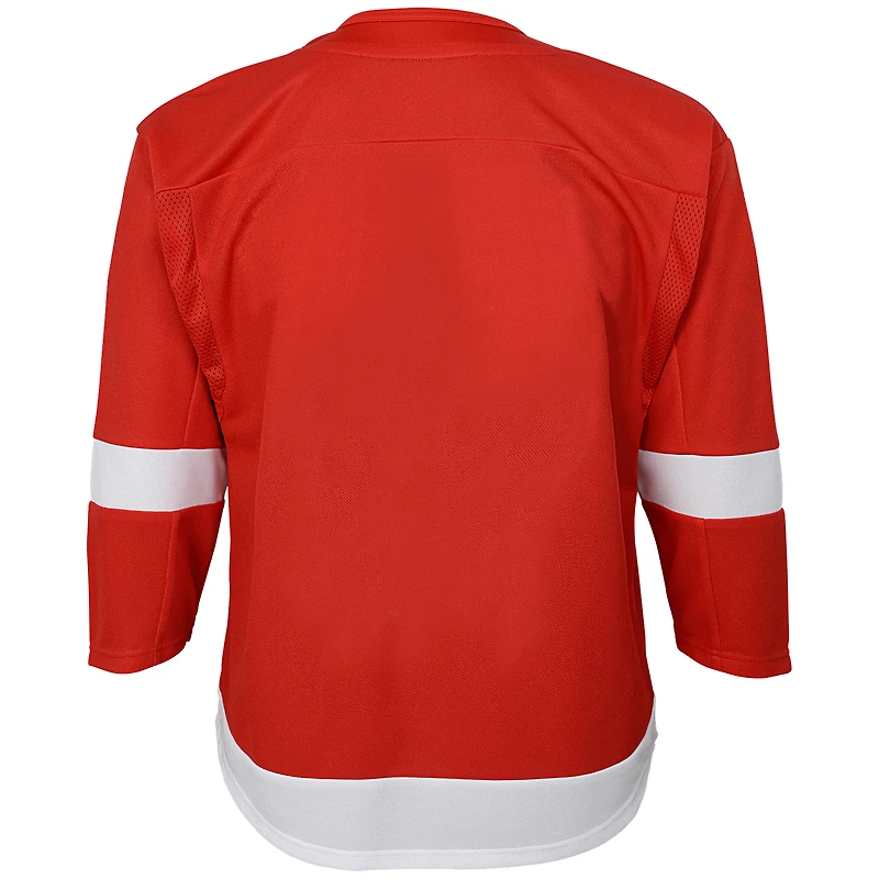Maillot vierge Premier pour jeunes des Red Wings de Détroit, rouge, à domicile