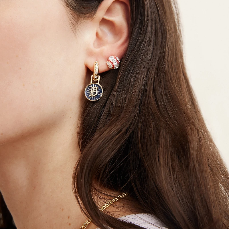 BaubleBar  Detroit Tigers Hoop Earring Set