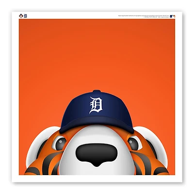 Detroit Tigers 12" x 12" Paws Poster Print
