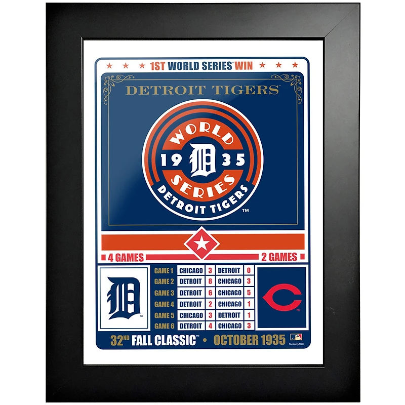 Detroit Tigers - 12'' x 16'' 1935 Fall Classic Framed Photo